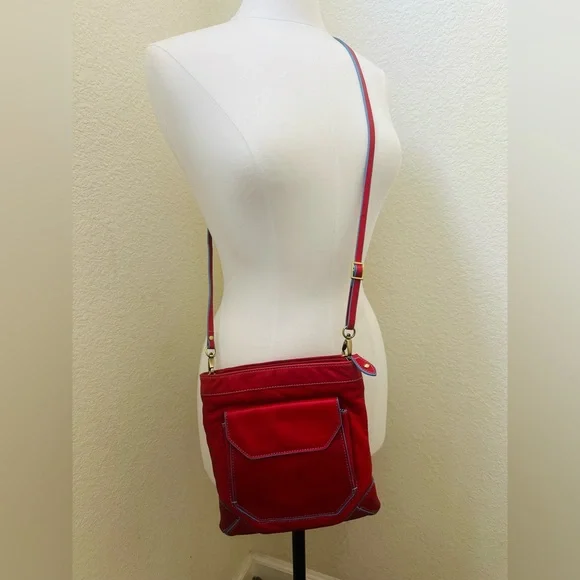 Barr + Barr Red Crossbody Bag - Picture 4 of 7